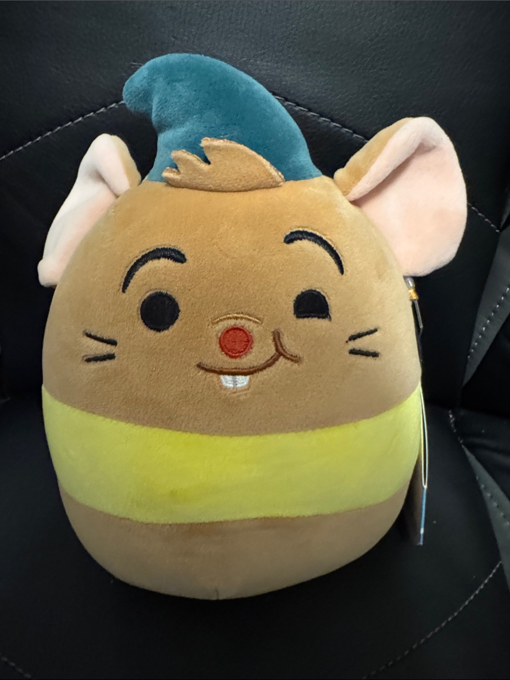 6.5” Disney Plush Mouse Toy - Brown, Yellow & Teal Hat